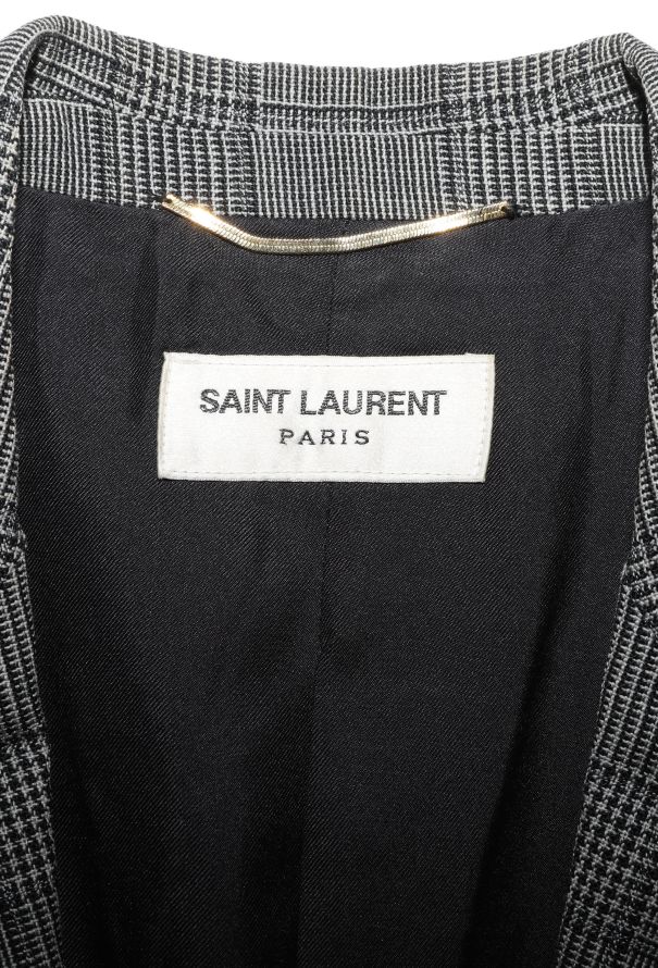 Saint Laurent 2014 Oversized Plaid Blazer - 6