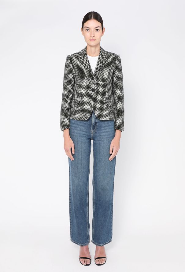 Miu Miu 2009 Bicolor Alpaca Blazer - 4