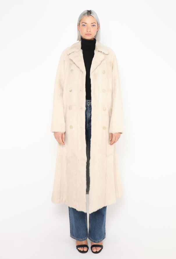 Sonia Rykiel Resort 2017 Dyed Goat Fur Peacoat - 1 Sonia Rykiel Resort 2017 Dyed Goat Fur Peacoat - 1