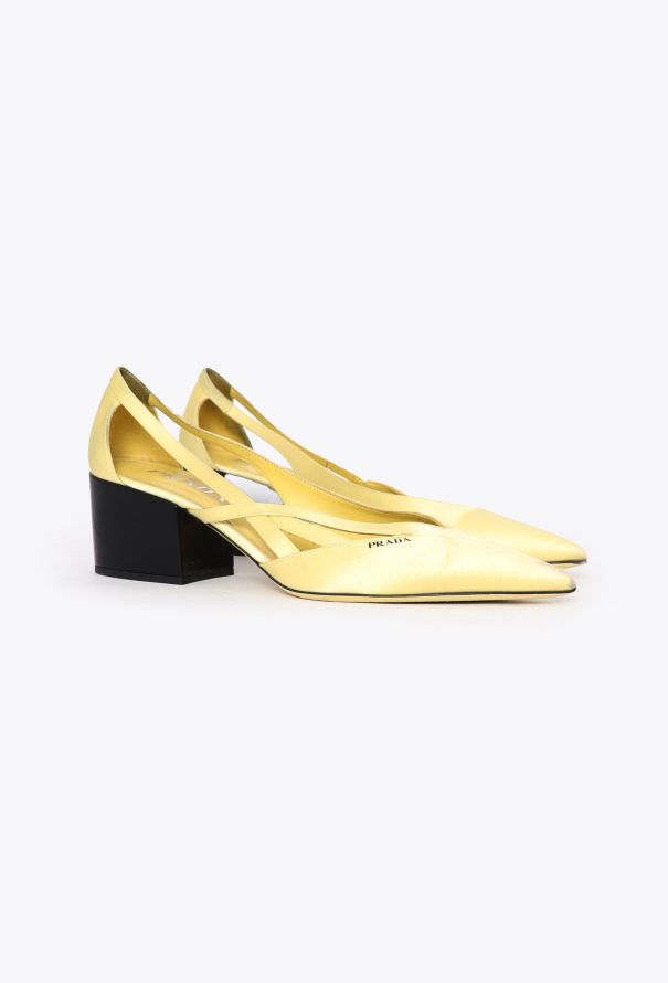 Prada F/W 2024 Satin Cut-Out Pumps - 4 Prada F/W 2024 Satin Cut-Out Pumps - 4
