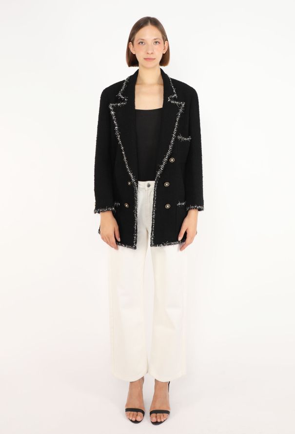 Chanel Frayed Tweed Blazer, F/W 1994 - 5