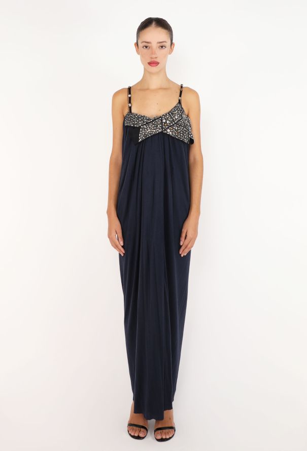 Lanvin Embellished Empire Jersey Gown, 2008 - 1