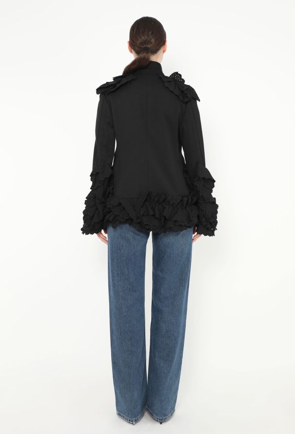 Comme des Garçons F/W 2000 Embroidered Ruffled Blazer - 6 Comme des Garçons F/W 2000 Embroidered Ruffled Blazer - 6