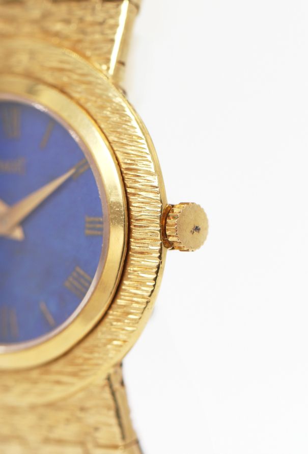 Piaget Ultra Rare 1970s 18k Yellow Gold & Lapis Lazuli Watch - 4 Piaget Ultra Rare 1970s 18k Yellow Gold & Lapis Lazuli Watch - 4