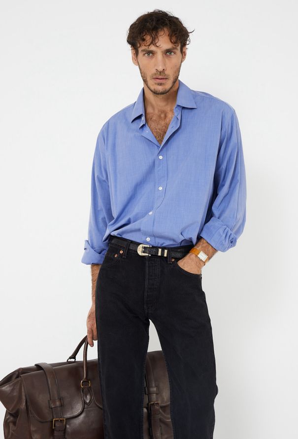 Hermès '70s Classic Poplin Shirt - 1