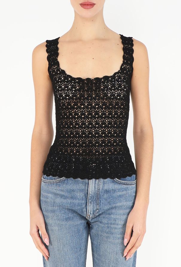 Dolce & Gabbana S/S 1997 Scalloped Crochet Top - 1