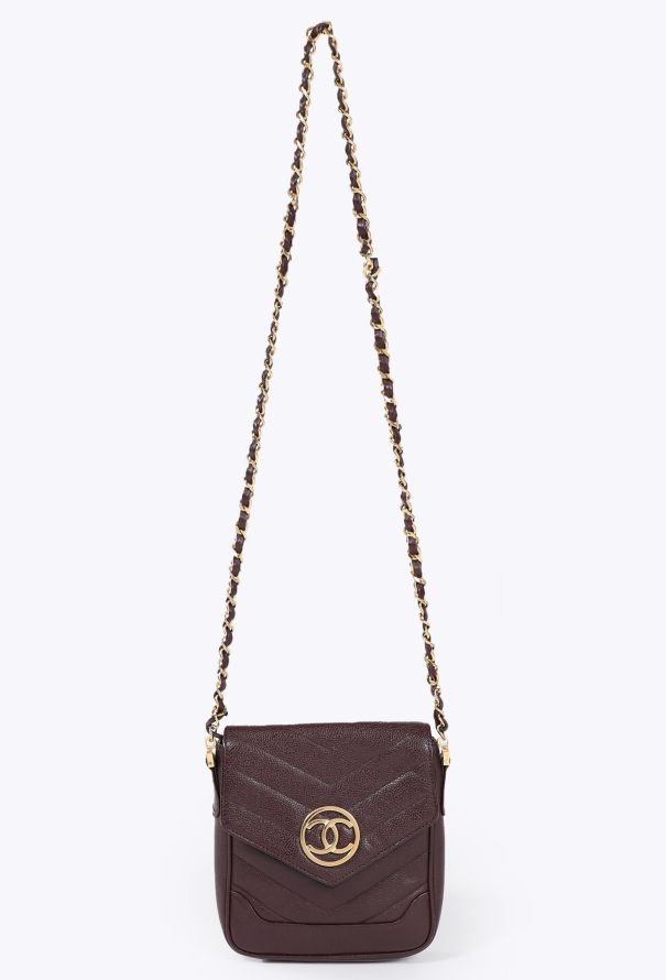 Chanel 90’s Mini Chevron Envelope Flap Bag - 1