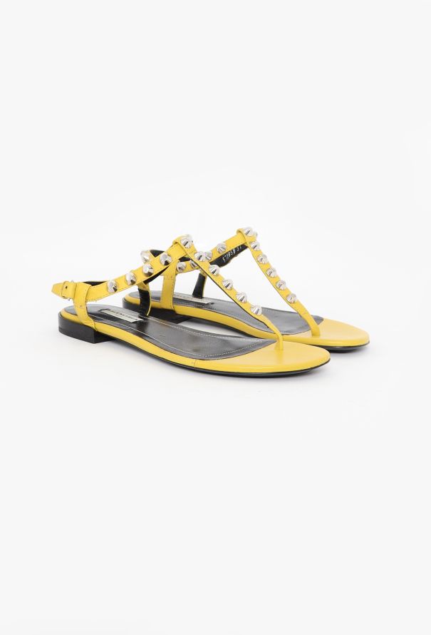 Balenciaga Arena Studded Leather Sandals - 3