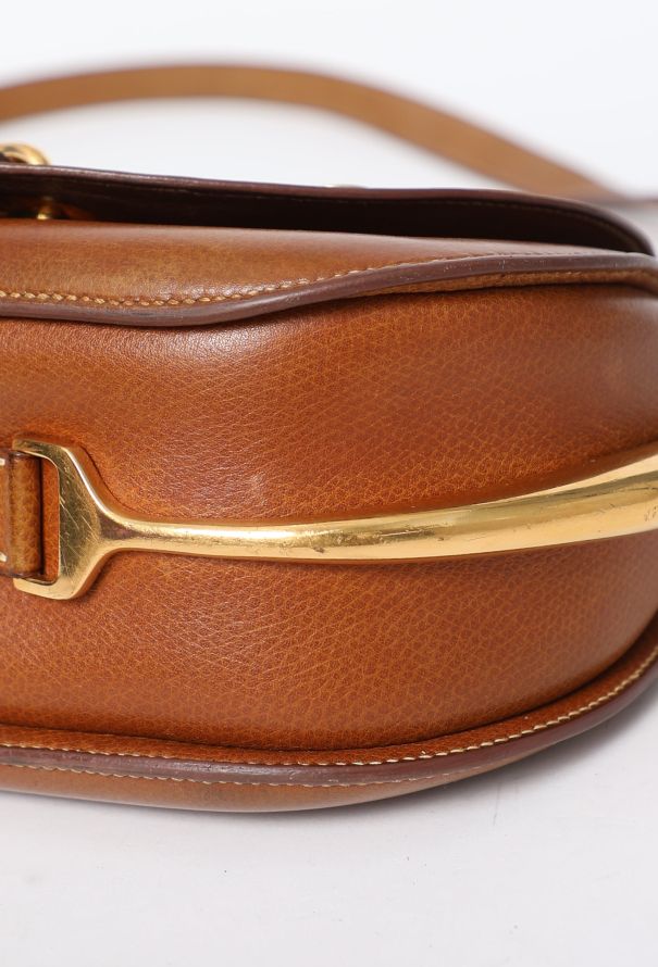 Hermès Rare Gold Courchevel Passe-Guide Saddle Bag - 8