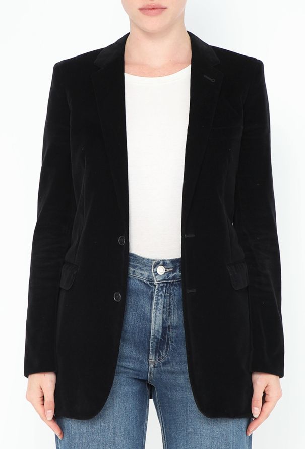 Saint Laurent S/S 2015 Tailored Velvet Blazer - 4 Saint Laurent S/S 2015 Tailored Velvet Blazer - 4