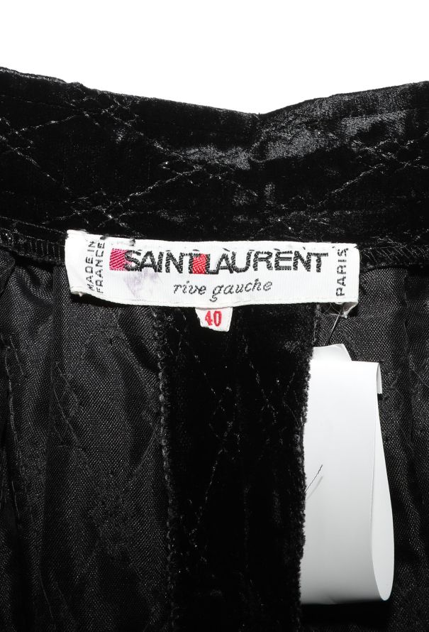 Saint Laurent RARE F/W 1977 Russian Quilted Velvet Skirt - 6