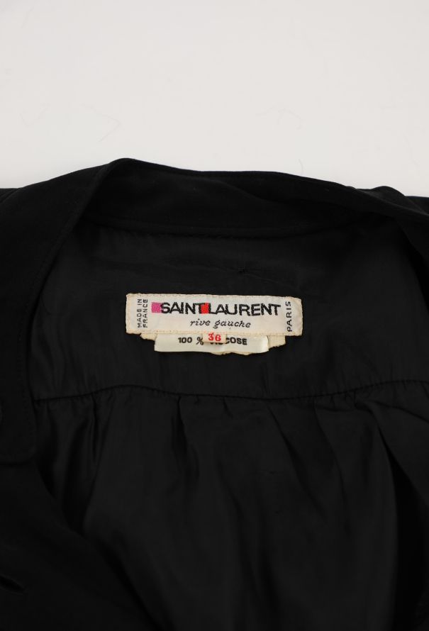 Saint Laurent '70s Crêpe Bishop Sleeve Blouse - 5