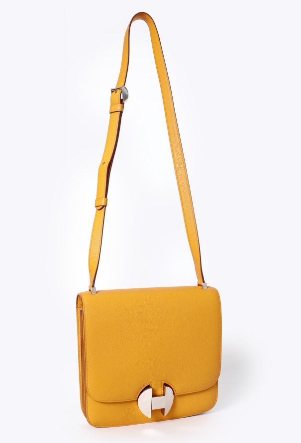Hermès S/S 2018 Jaune Ambre Evercolor 2002 Bag - 3 Hermès S/S 2018 Jaune Ambre Evercolor 2002 Bag - 3