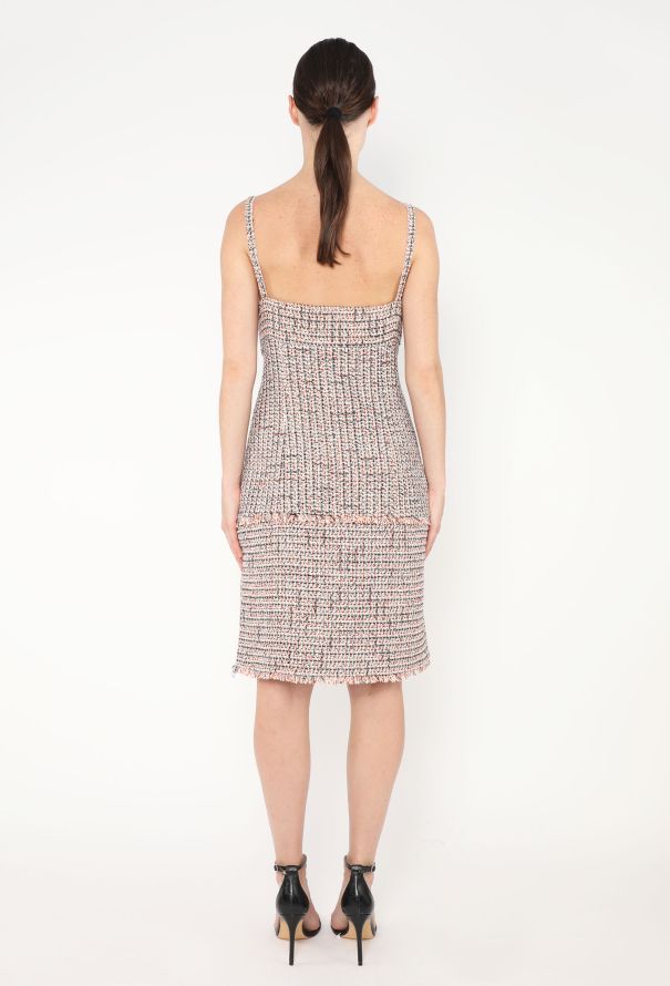 Chanel Frayed Tweed 'CC' Dress - 4