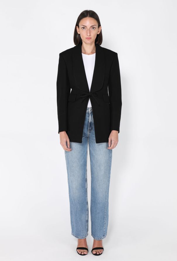 Bottega Veneta Ottoman Tie-Front Blazer, S/S 2023 - 3