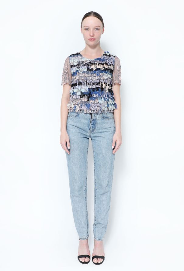 Chanel 2016 Tiered Lace Top - 2 Chanel 2016 Tiered Lace Top - 2