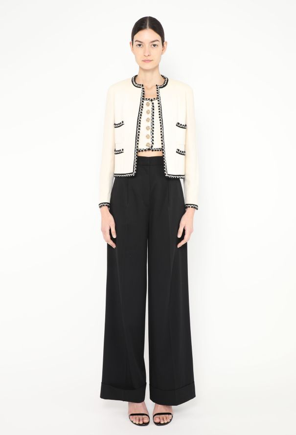 Chanel RARE F/W 1994 Scalloped 'CC' Jacket Set - 5