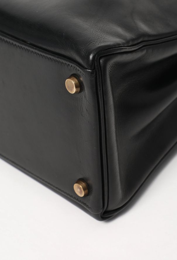 Hermès '70s Black Box Kelly Retourné 32 - 11