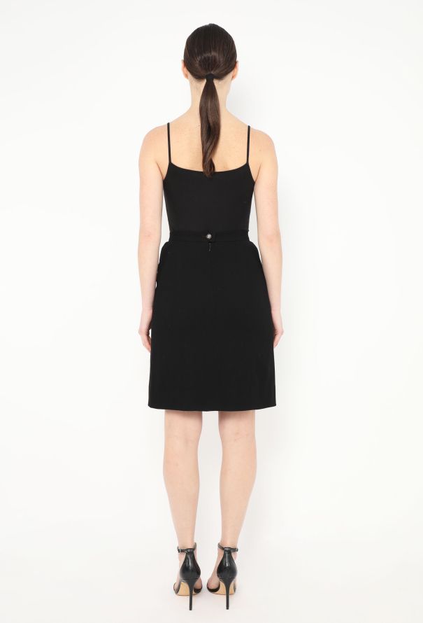 Chanel 1997 Classic 'CC' Slit Skirt - 4