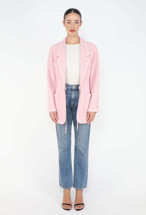 Chanel CAMPAIGN F/W 1994 Frayed Bouclé Jacket - 6