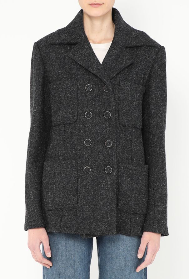 Chanel 2016 Felted 'CC' Pocket Jacket - 1