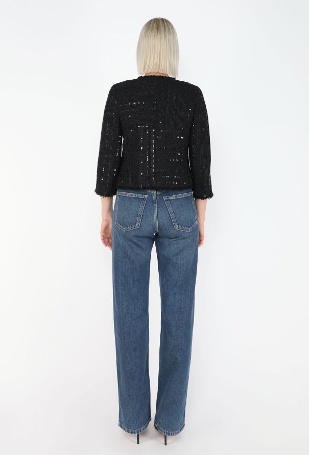Chanel Sequin Embroidered Tweed Jacket & Top - 7