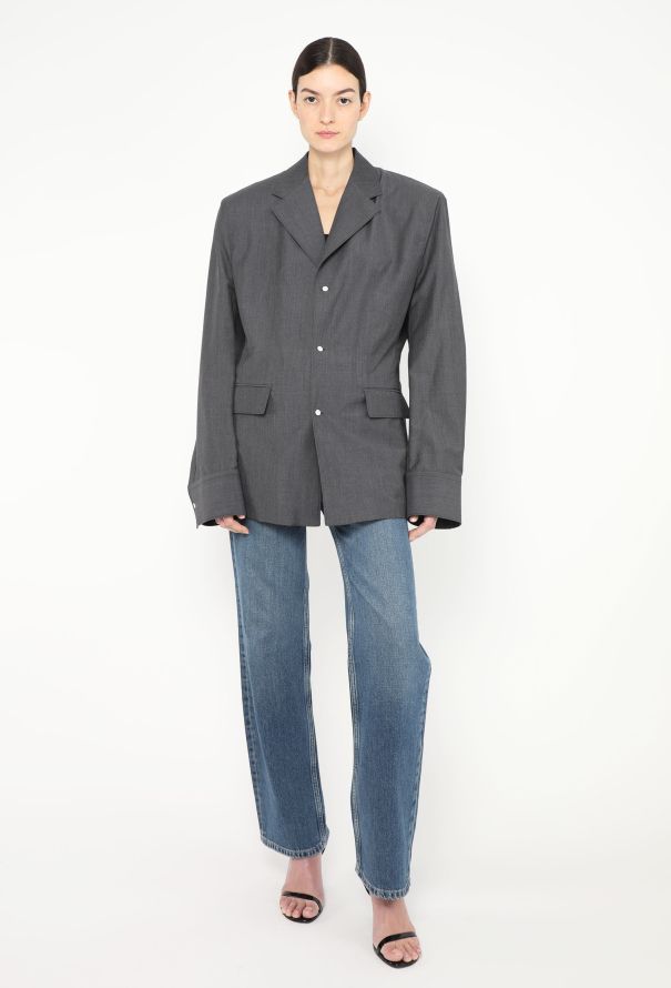 Prada S/S 2024 Padded Shoulder Blazer - 1