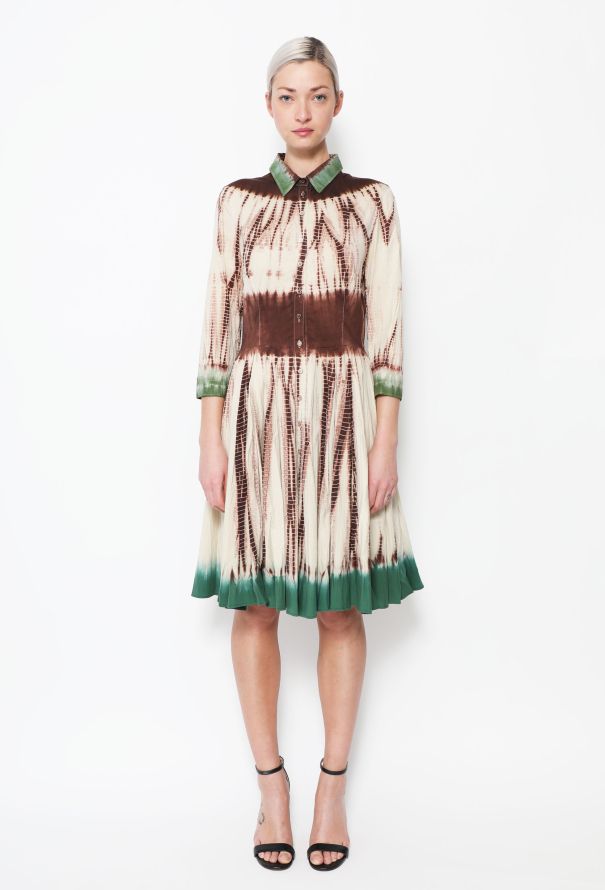 Prada Campaign S/S 2004 Tie-Dye Shirt Dress - 1