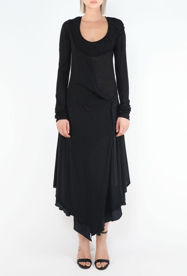 Balenciaga F/W 2000 Le Dix Ruched Buckle Dress - 3