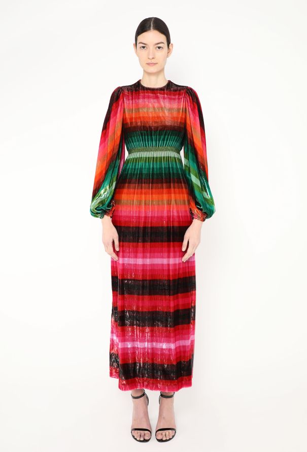 Valentino S/S 2019 Iridescent Velvet Dress - 5 Valentino S/S 2019 Iridescent Velvet Dress - 5