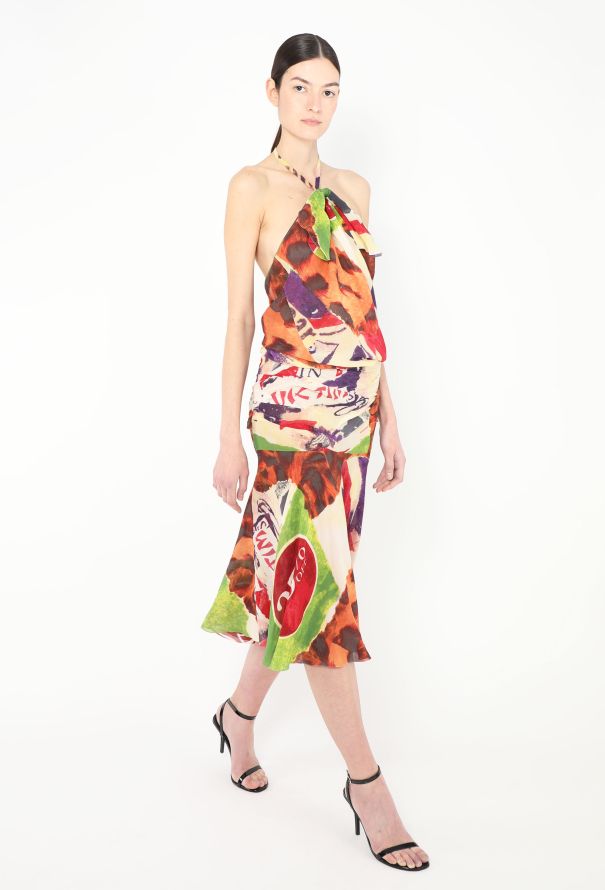 Dior ICONIC S/S 2003 Chiffon Halter Dress - 5