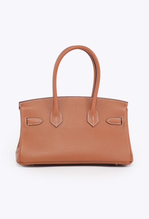 Hermès Exceptional Gold Evercolor Shoulder Birkin 30 - 7