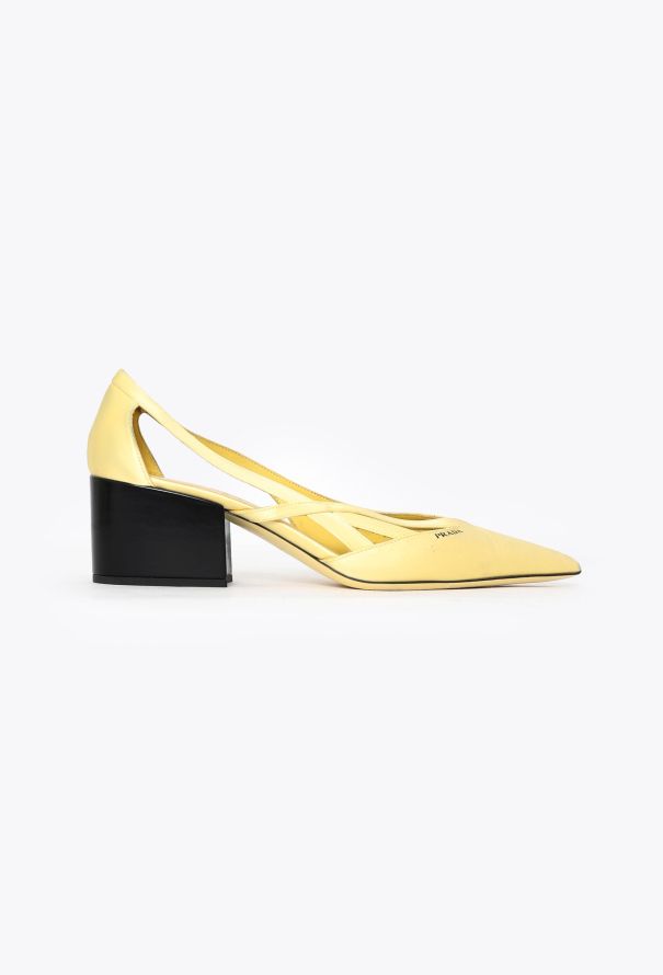 Prada F/W 2024 Satin Cut-Out Pumps - 1