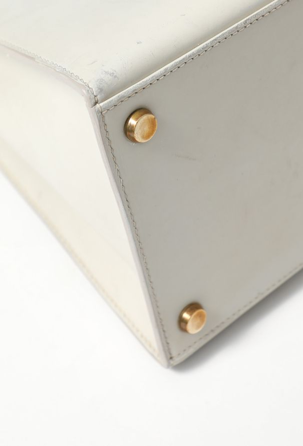 Hermès Rare '60s Light Grey Box Kelly Sellier 32 - 10