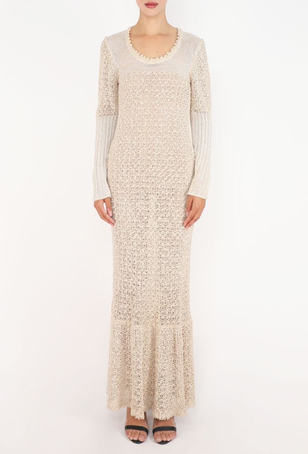 World Treasures Hand-Loomed Irish Linen Dress, 1970s - 3