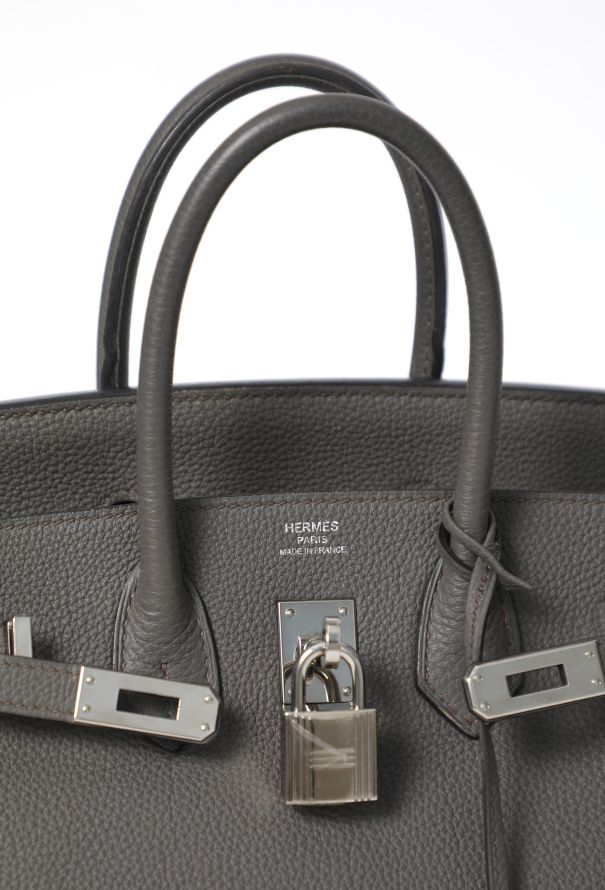 Hermès Gris Meyer Togo Birkin 25 - 12