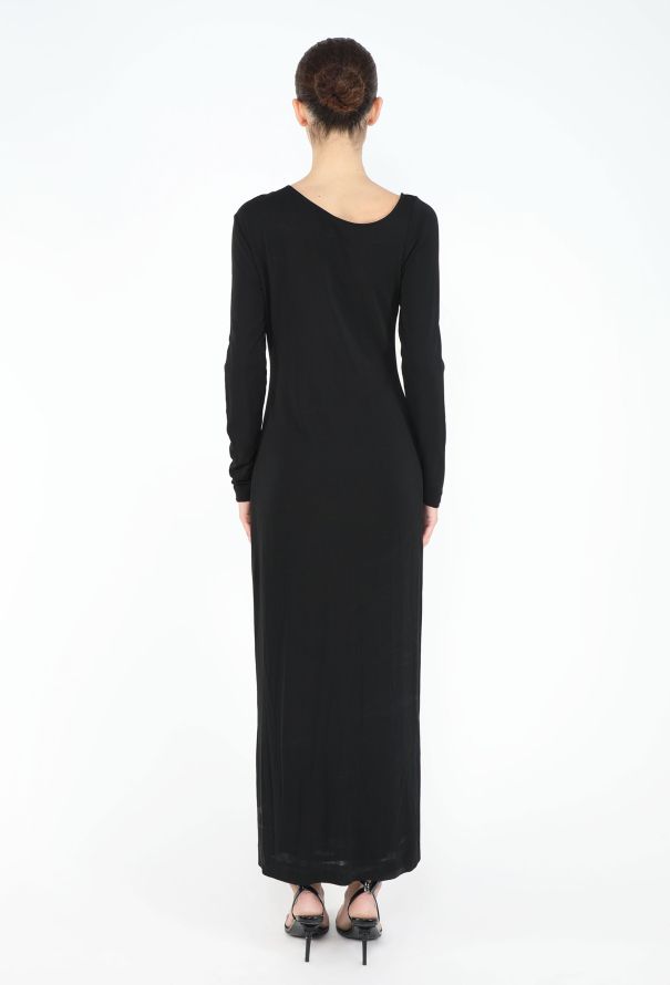 Gucci 1998 Asymmetrical Jersey Sheath Gown - 5