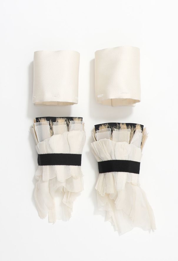 Chanel Ruffled Cuffs - 3 Chanel Ruffled Cuffs - 3