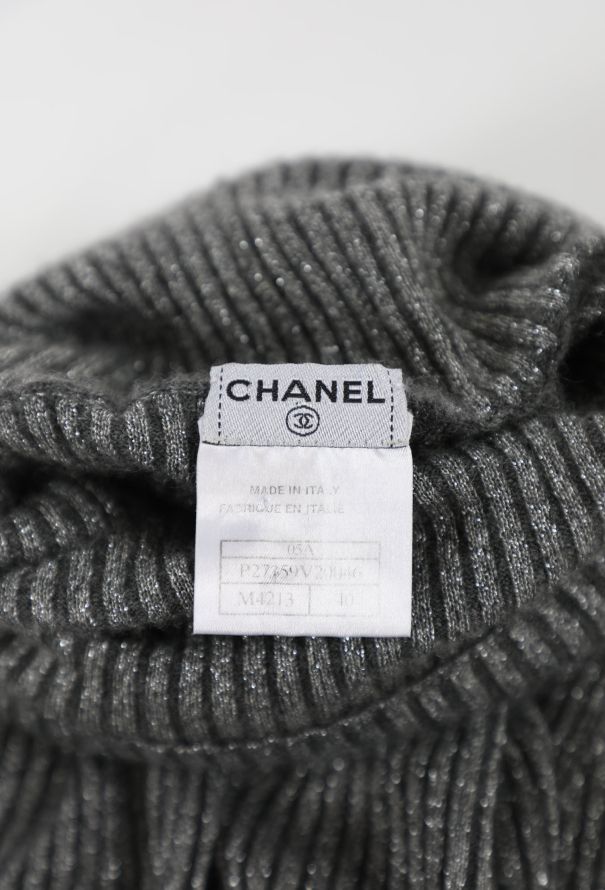 Chanel F/W 2005 Cashmere Lamé Turtleneck - 6