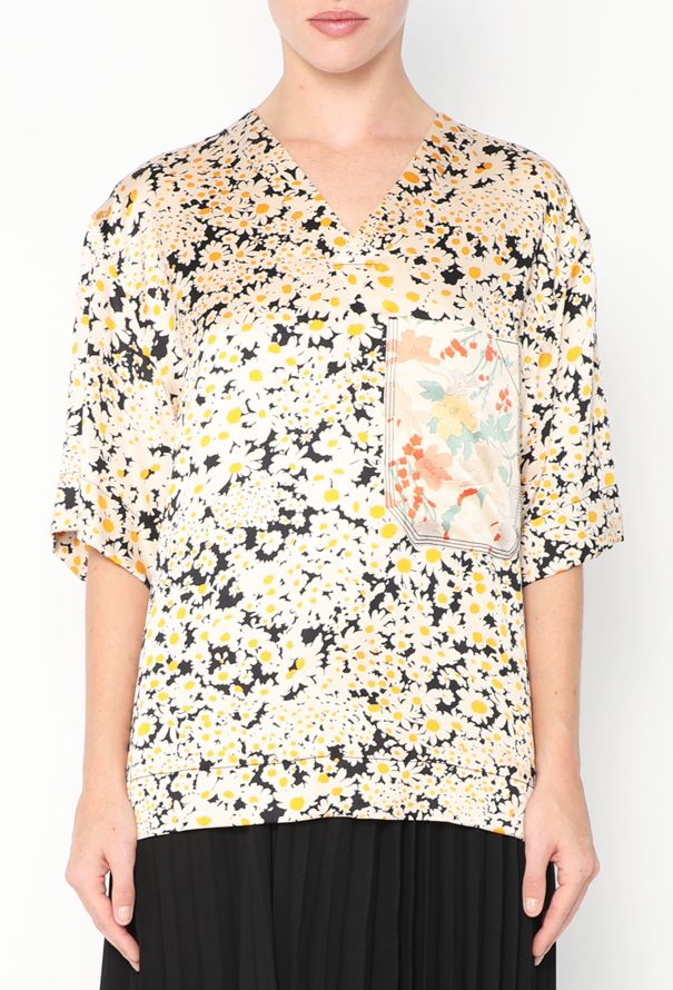 Céline S/S 2015 Floral Silk Blouse - 4 Céline S/S 2015 Floral Silk Blouse - 4