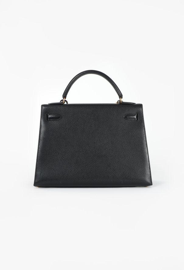 Hermès Black Ardennes Kelly Sellier 32 - 6