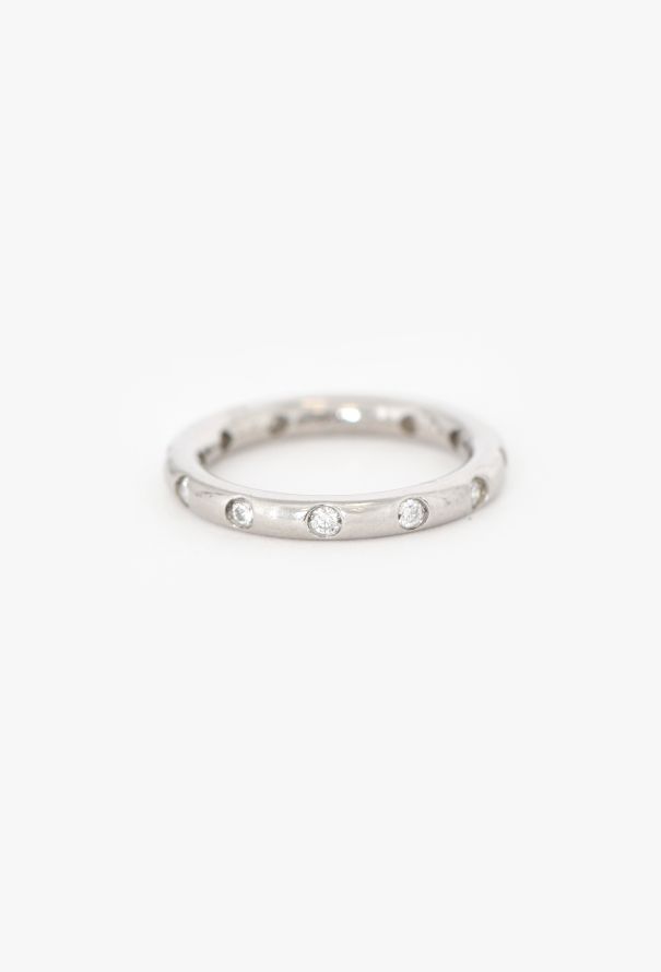 Tiffany & Co Platinum & Diamond Band Ring by Elsa Peretti - 2