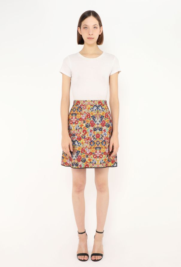 Céline Resort 2012 Floral Brocade Skirt - 1