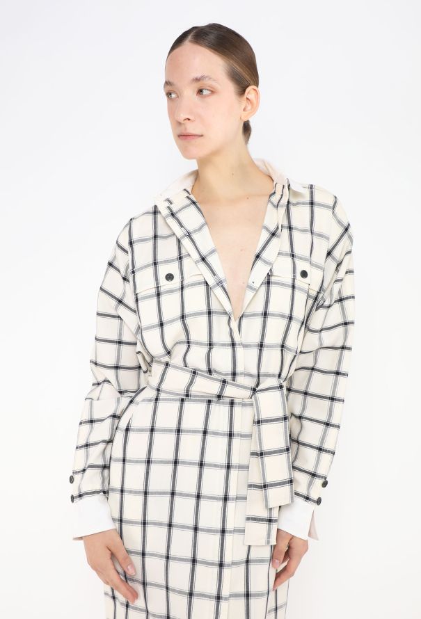 Gucci Vintage Belted Plaid Dress - 5