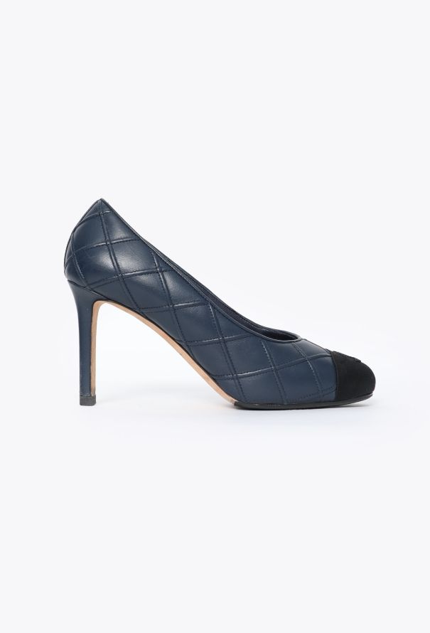 Chanel Quilted Cap Toe Pumps - 1