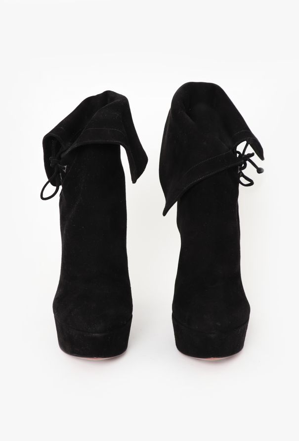 Alaïa F/W 2012 Suede Lace-Up Boots - 4 Alaïa F/W 2012 Suede Lace-Up Boots - 4