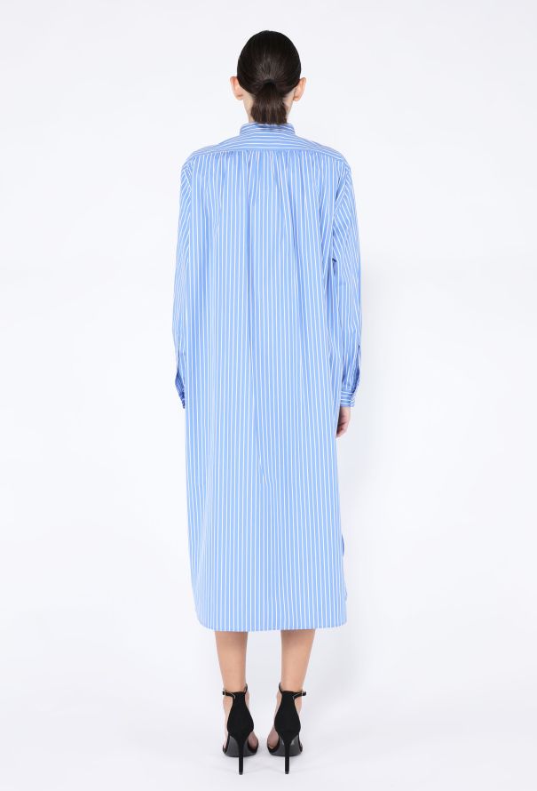 The Row Karl Striped Cotton Shirtdress - 4