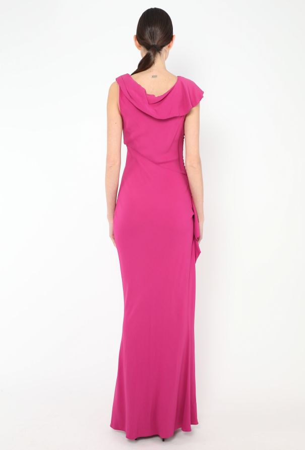 John Galliano 2006 Asymmetrical Draped Bias Gown - 5 John Galliano 2006 Asymmetrical Draped Bias Gown - 5