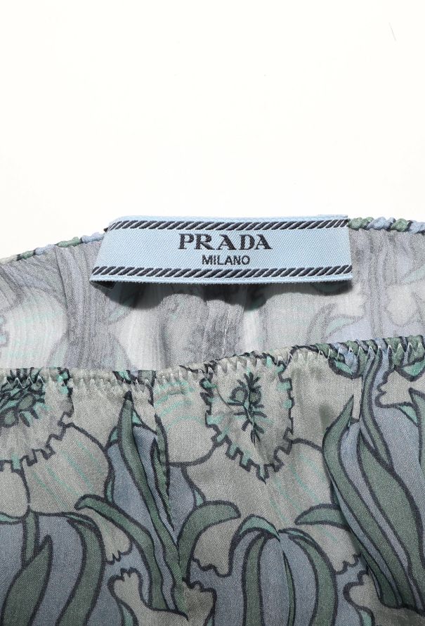 Prada Anemone Chiffon Palazzo Pants - 5