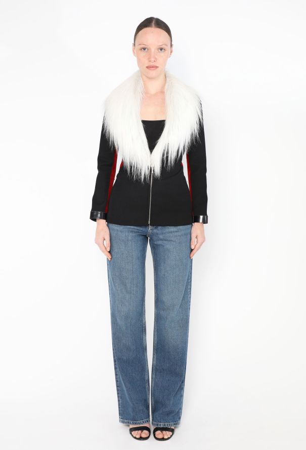 Jean Paul Gaultier Fall 1991 'Can-Can' Fur Collar Jacket - 3